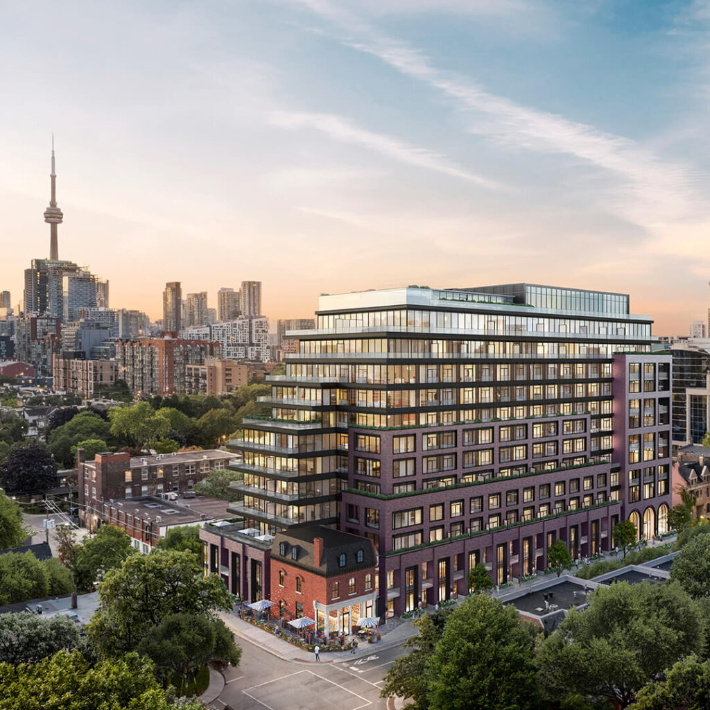 Rendering of Bellwoods House Condos aerial exterior